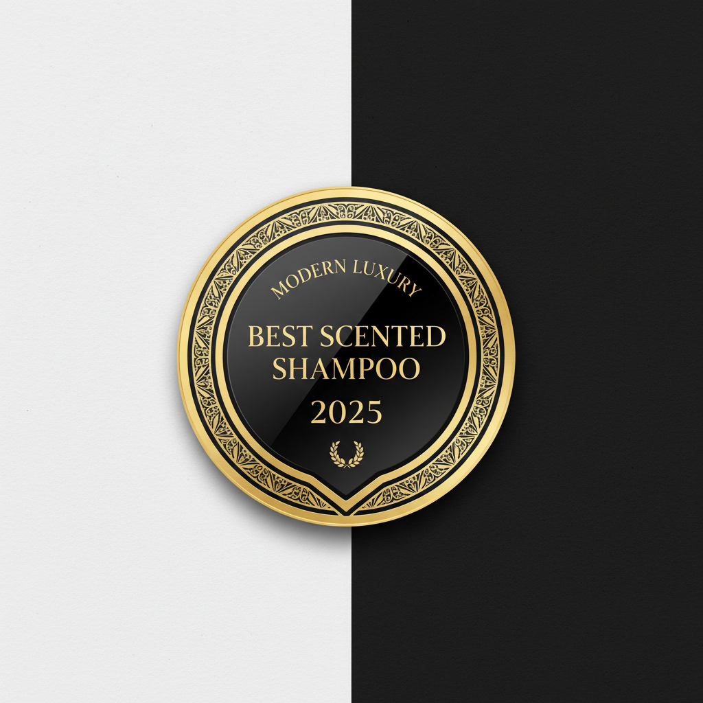 Modern Luxury Best Scented Shampoo 2025 Award Badge